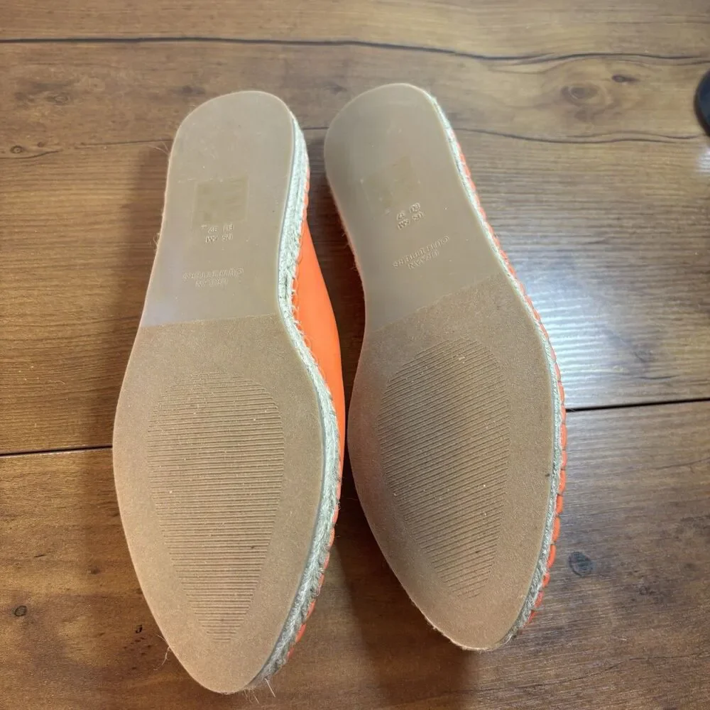 Urban Outfitters Neoprene Neon Orange Espadrille Slip-On Size 6 M